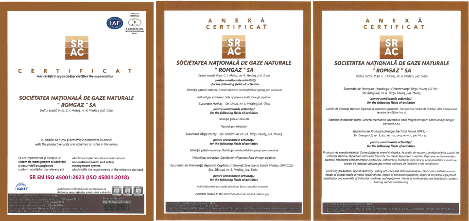 certificat 45001